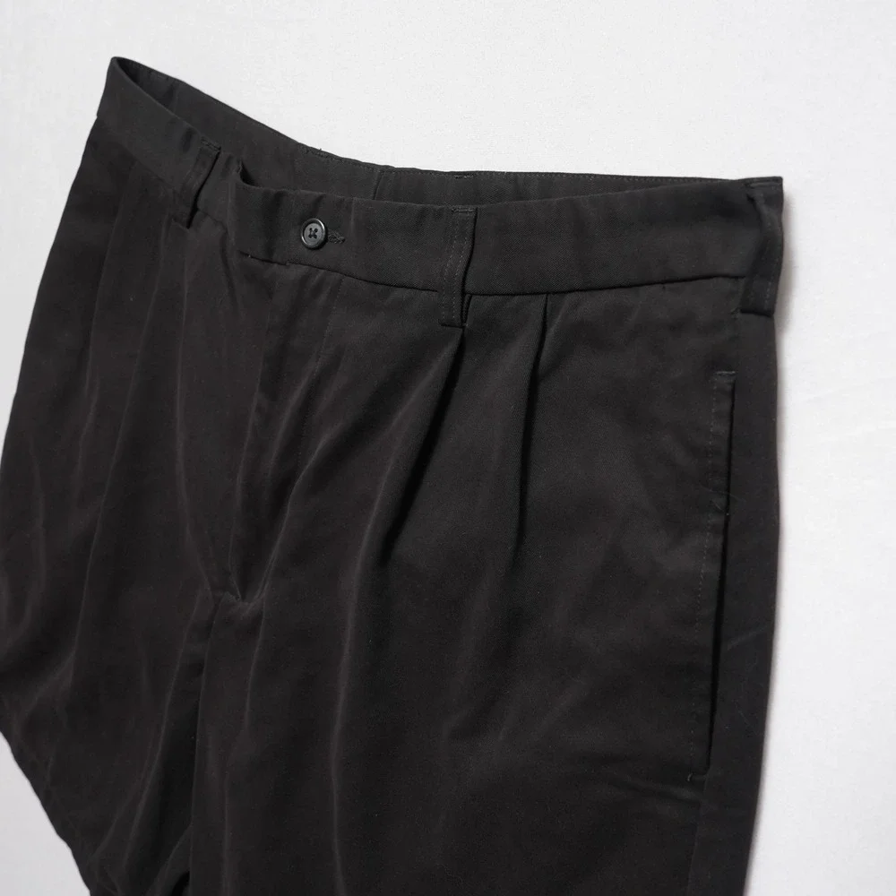 Tommy Armour Golf Shorts Mens 36 Black Pleated‎ Front Performance 3 Pockets